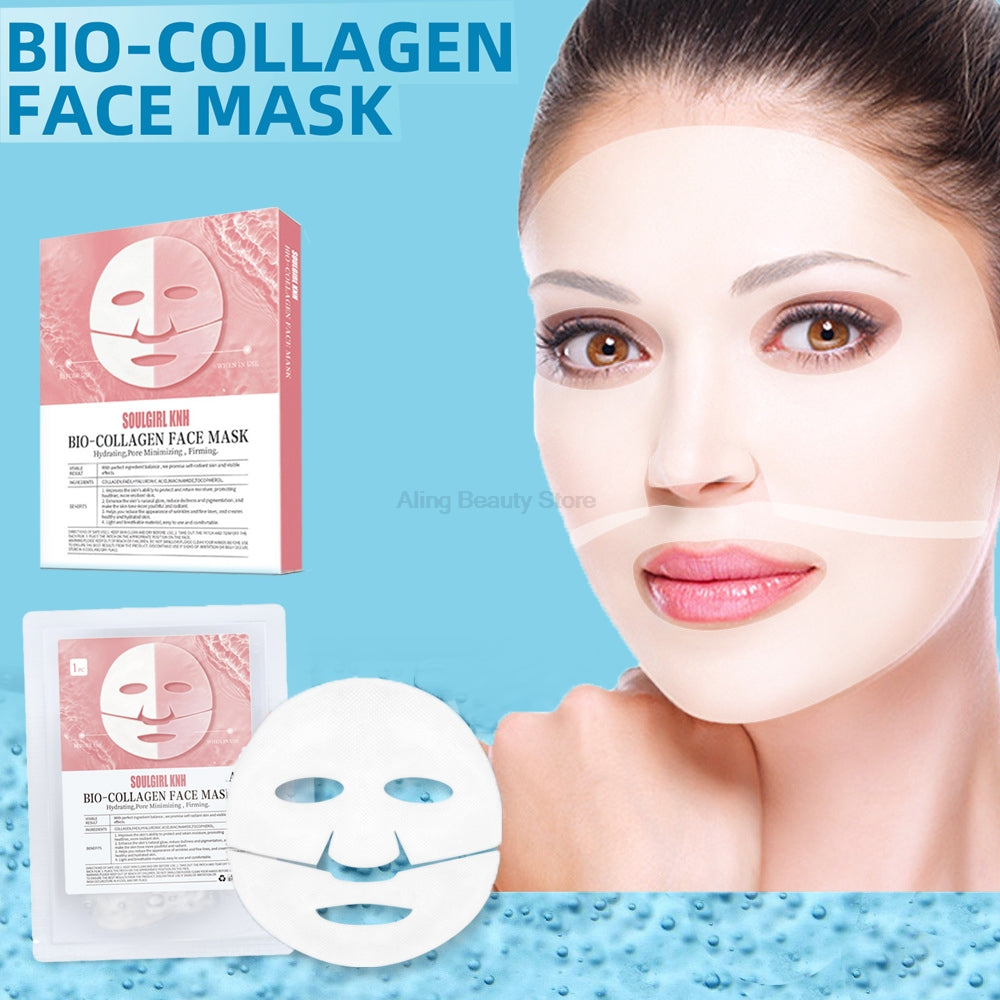 5PCS Absorbable Bio-Collagen Face Mask