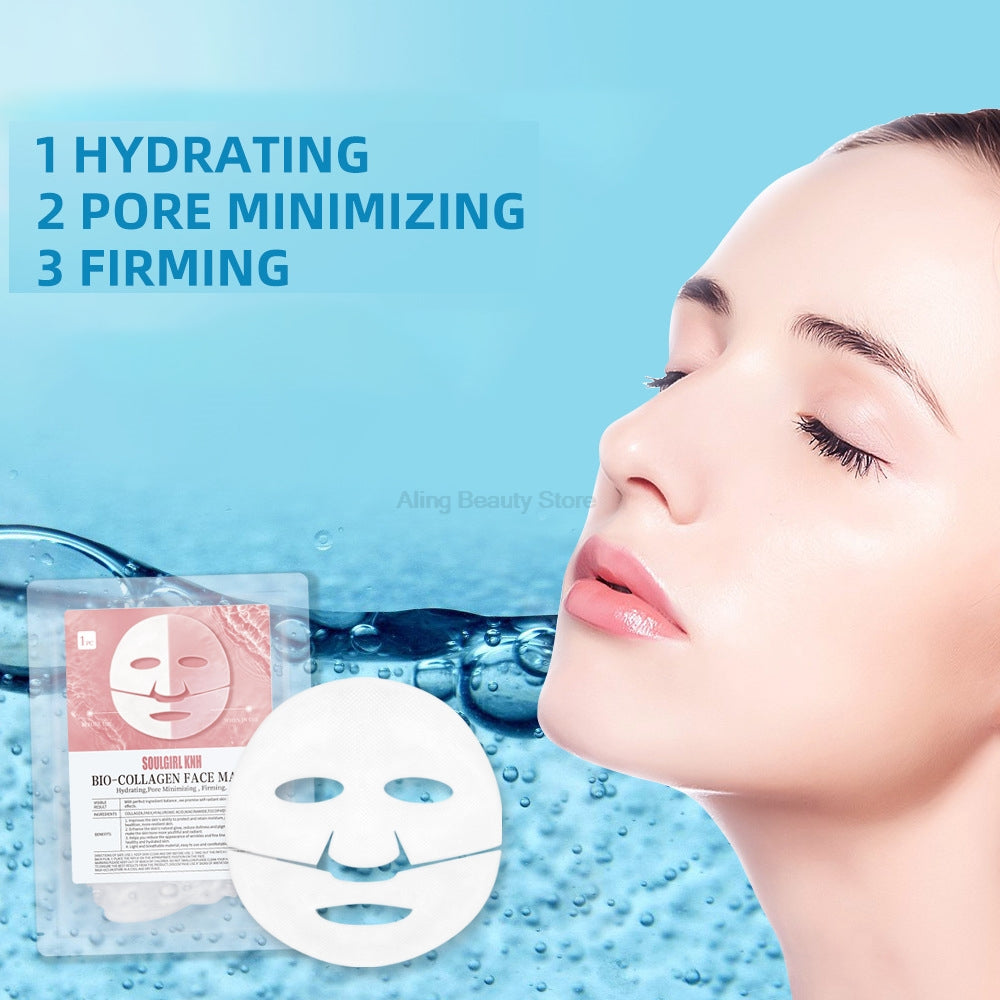 5PCS Absorbable Bio-Collagen Face Mask