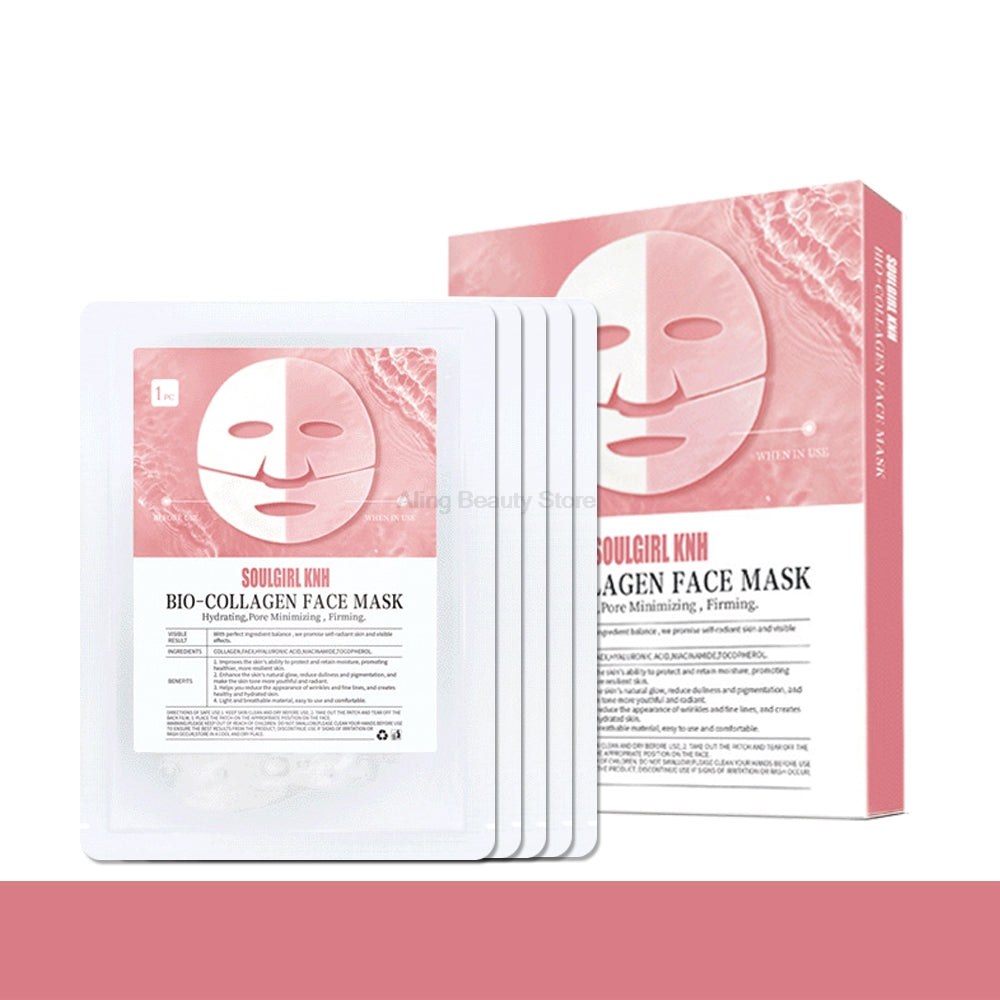 5PCS Absorbable Bio-Collagen Face Mask