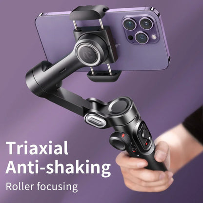 Handheld Gimbal Stabilizer for Smartphone with Fill Light