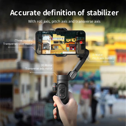 Handheld Gimbal Stabilizer for Smartphone with Fill Light