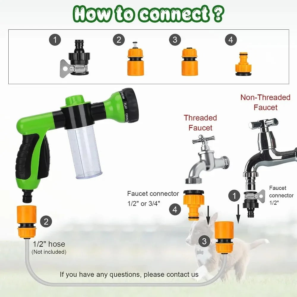 dog shower sprayer